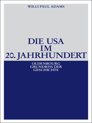 cover image of Die USA im 20. Jahrhundert